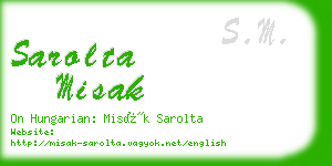 sarolta misak business card